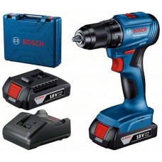 BOSCH GSR 185-LI PROFESSIONAL Aku vrtací šroubovák, 2x 2 Ah, GAL 18V-20, kufr 06019K3000